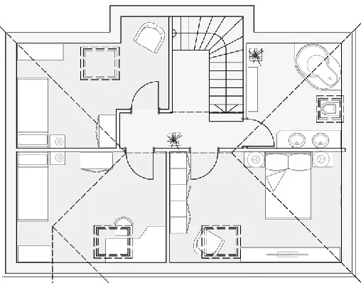 Bungalow Trend Plus Plan Obergeschoss