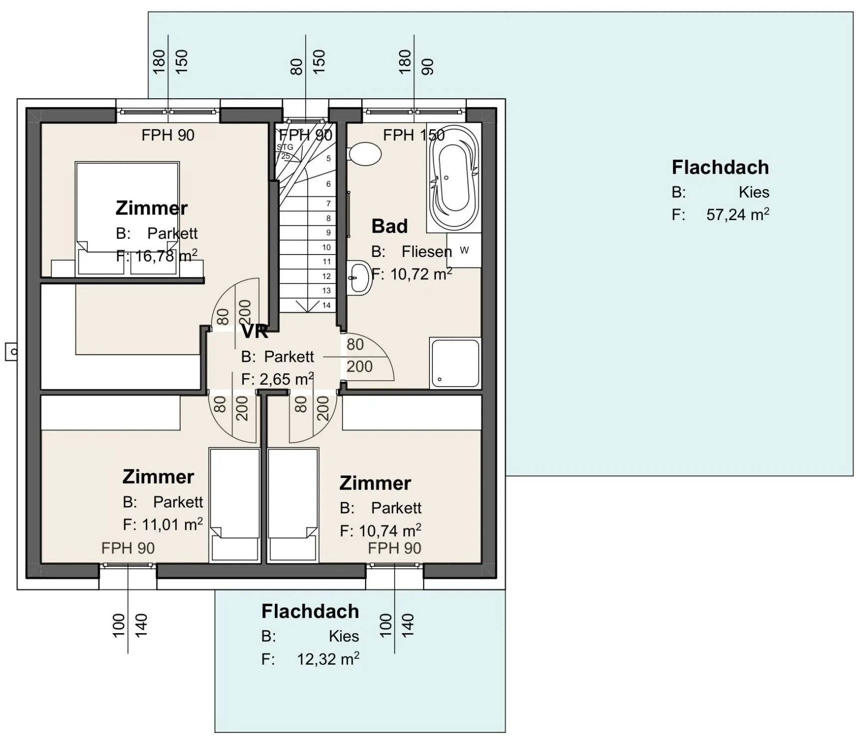 Classic 100 Plan Obergeschoss