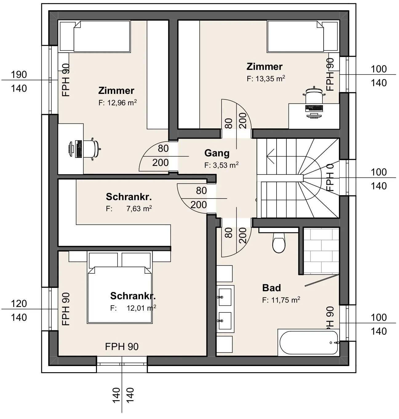 Classic 125 Plan Obergeschoss