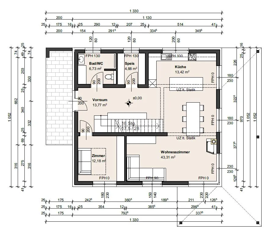 Haus Home Plan Erdgeschoss